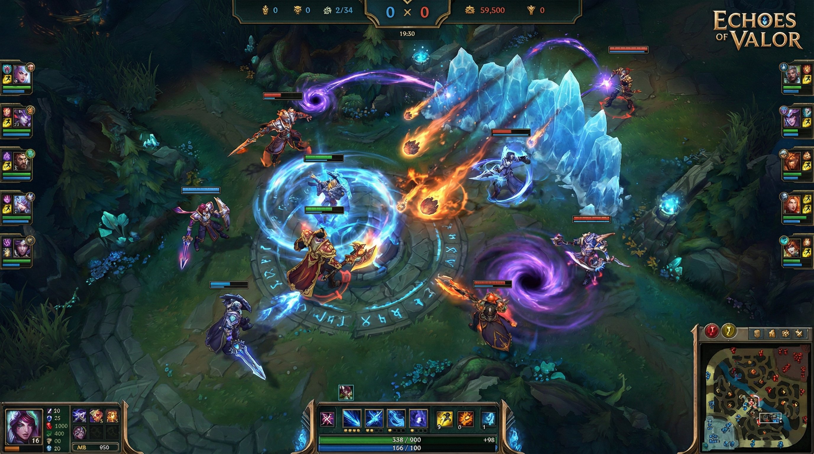 无限臀山英雄联盟团战解说视频